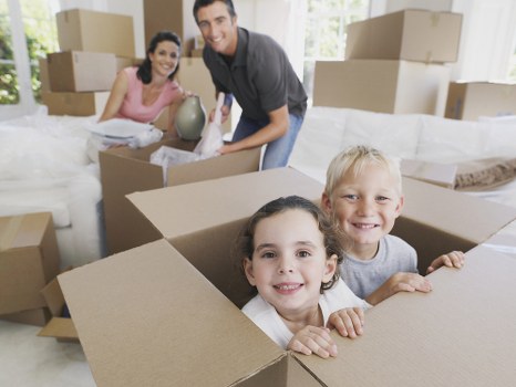 House removals team preparing for a move in Harefield