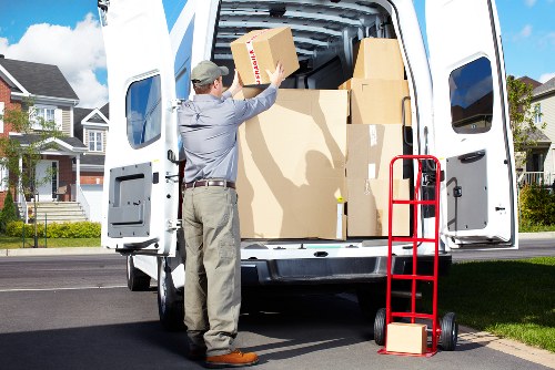 Fragile items carefully wrapped for safe relocation in Harefield