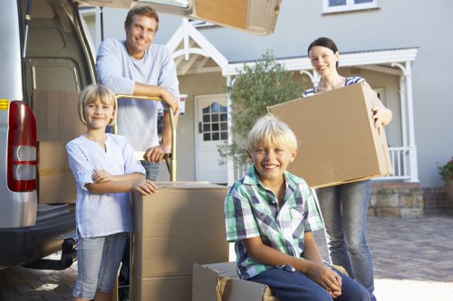 Harefield family using temporary storage during a house move