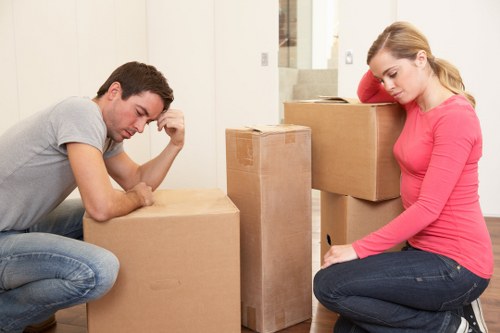 Carefully wrapped furniture ready for long-term storage