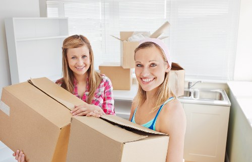 Organised boxes and labelled items ready for short-term storage