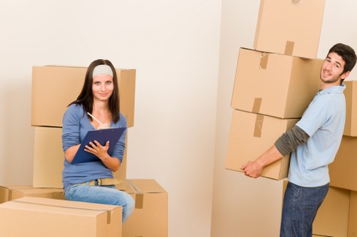 Well-organized Harefield storage units for practical space management