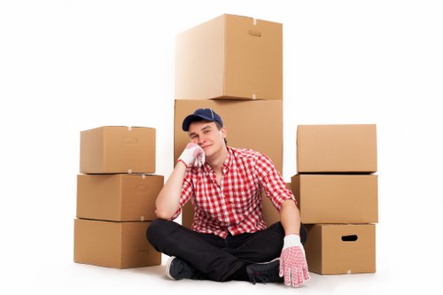 Local removals team transporting items safely across Harefield